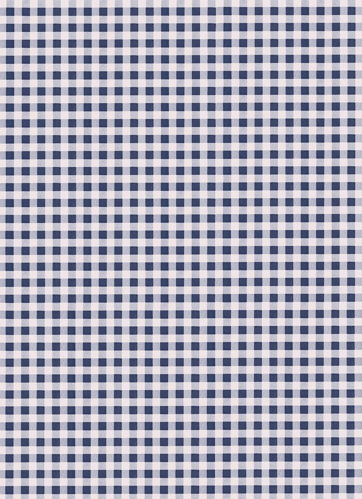 NAVY GINGHAM FLAT SHEET BY CASTLE