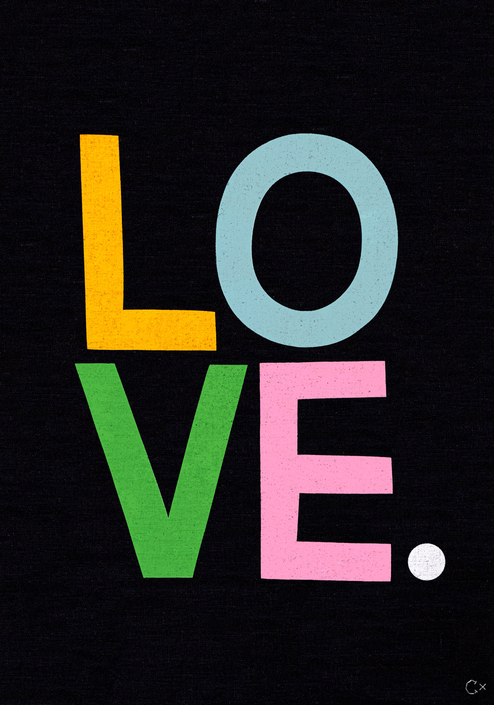 BIG LOVE ART TEATOWEL BY CASTLE