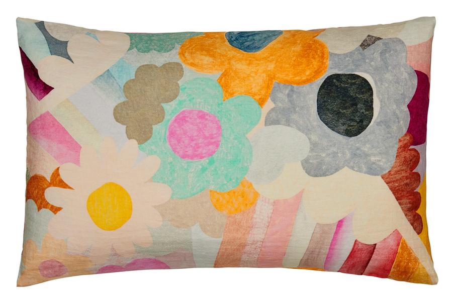 RAINBOW LINEN PILLOWCASE BY CASTLE