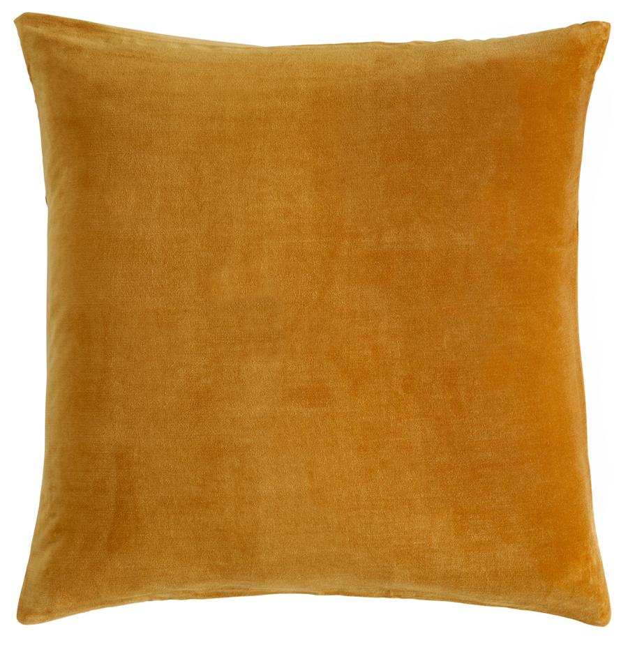 BUTTERSCOTCH VELVET EUROPEAN PILLOWCASE BY CASTLE