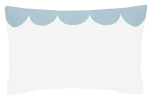 BLUE SCALLOP PILLOWCASE BY CASTLE
