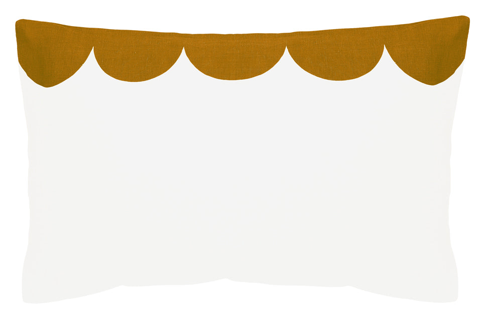 BUTTERSCOTCH SCALLOP PILLOWCASE BY CASTLE