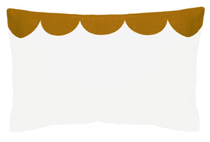 BUTTERSCOTCH SCALLOP PILLOWCASE BY CASTLE