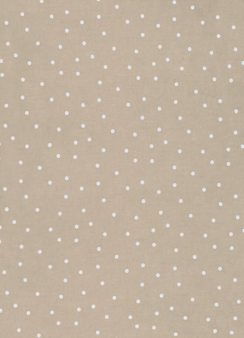 NATURAL SPOT COT LINEN FITTED SHEET BY CASTLE