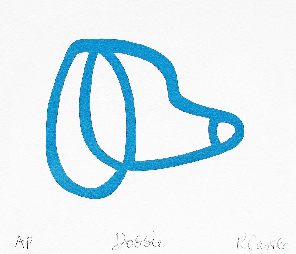 Doggie Print by Rachel Castle. 275mm w x 250mm h