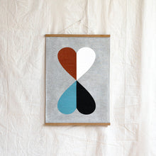 COUPLE OF HEARTS ART TEATOWEL