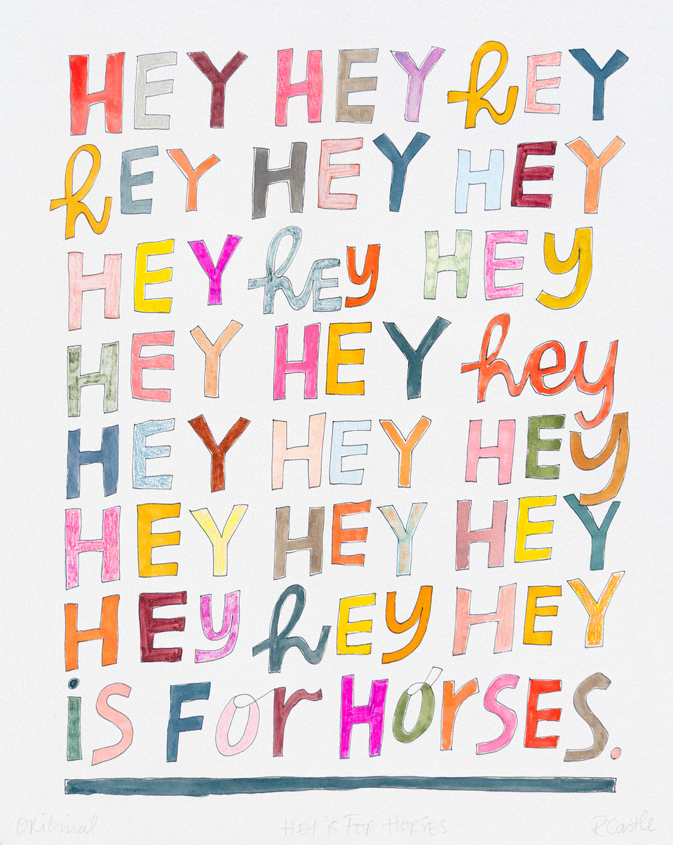 HEY IS FOR HORSES