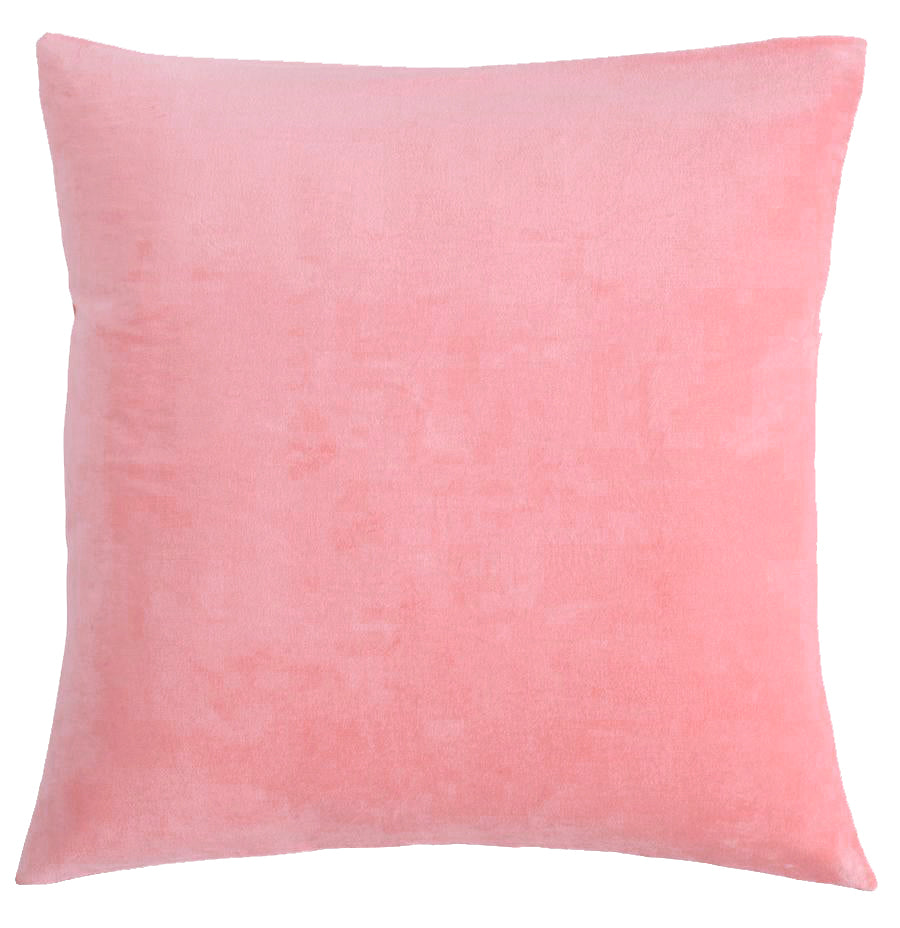 BABY PINK VELVET EUROPEAN PILLOWCASE BY CASTLE