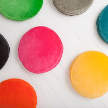 Velvet Penny Round Covers by Castle. Pink Penny Round Cover