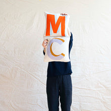 LETTER M MINI KNIT CUSHION