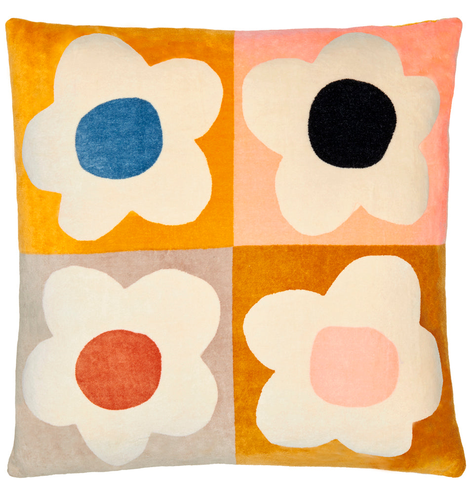 FLORAL BLOCK VELVET BY CASTLE