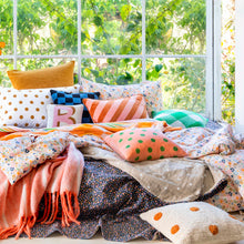 BUTTERSCOTCH SPOT SHAG CUSHION