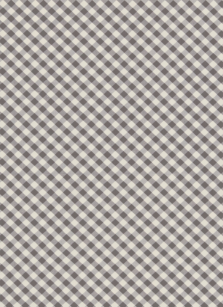 CHARCOAL GINGHAM FLAT SHEET BY CASTLE